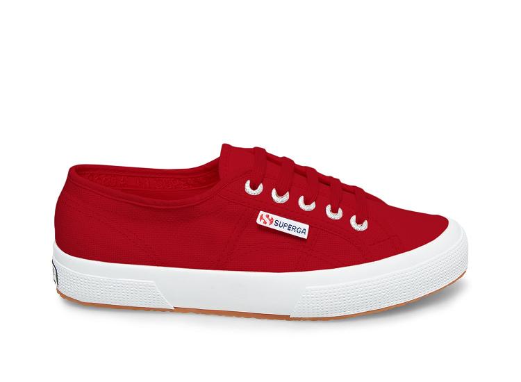 Superga 2750 Cotu Classic Red Fabric - Womens Superga Classic Shoes